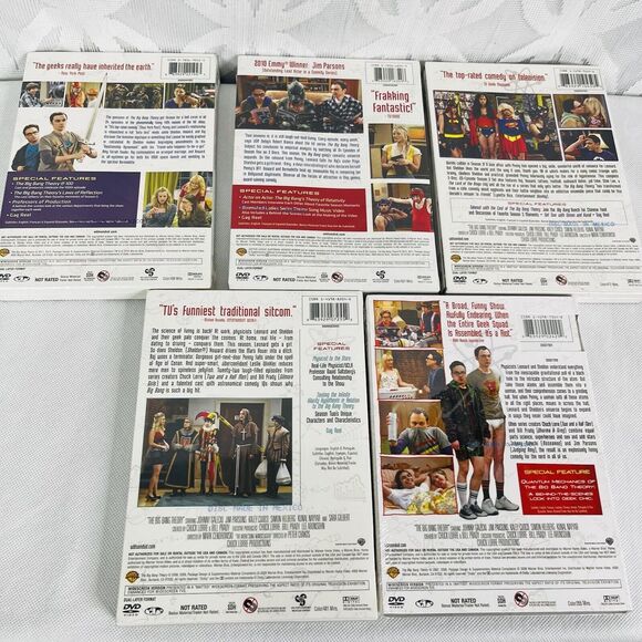 The Big Bang Theory Complete Seasons 1-5 DVD Lot Brand New - Picture 7 of 9